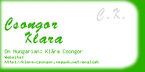 csongor klara business card